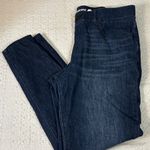 Betabrand Deep Indigo yoga denim 4 pocket skinny leg jeans women's Size Large Photo 0