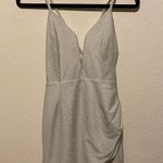 superdown Revolve Silver Sparkly Dress Photo 0