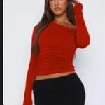 tik tok shop long sleeve top red Size M Photo 1