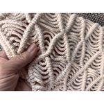 Macramé Purse Bag Handbag Woven Crochet Hippie Boho Cream Beach Handmade Cotton White Photo 2