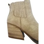 Kork-Ease Korks Hadley Natural Nubuck Chunky Block Heel Booties Womens Size 9M NWB Photo 1