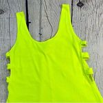 Beware Neon Yellow Biker Short Romper Photo 10
