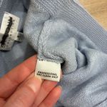 St. John  Collection Light Blue Cropped Santana Knit Pull On Wool Pant Size 8 Photo 4