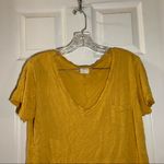 Full Tilt Essentials by Mustard Yellow V Neck Short Sleeve Tee XL Photo 4