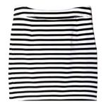 Banana Republic  Ponte Pencil Skirt 00P  Black White Stripe Stretch preppy​ Photo 3