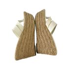 Calvin Klein Y2K Vintage Womens sz 8 Chunky Leather Slip on Platform Wedges 90s Photo 4