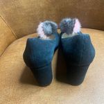 Bettye Muller Black Suede
Pumps with Bicolor Fur Pom
Poms - Size 6.5M Photo 2
