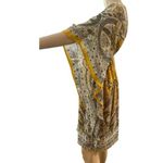 MPH Collection Yellow Fluttery Paisley Dress Yellow Size L Photo 2