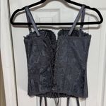 Frederick's of Hollywood  Charcoal Lace Bustier Photo 3