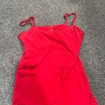 Red Spaghetti Strap Dress Size M Photo 2