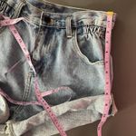 The Current Fashion Vintage Paper Bag Chic Coquette Western Cowgirl Shorts Sz S Blue Photo 6