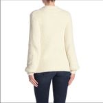 Susina Teddy Fleece Knit Cardigan Sweater Ivory S Photo 2