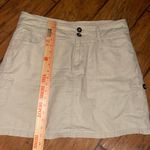 Christopher & Banks  khaki cargo Skirt size 8 EUC undershorts Photo 3