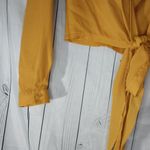 Pretty Little Thing  Mustard Yellow Wrap Blouse Photo 2