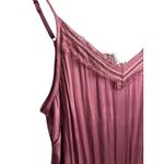 Chelsea and Violet Chelsea Violet Womens Pink Lace Trim V Neck Wide Leg Jumpsuit Romper Size S Photo 2