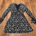 The East Order Nordstrom Elsa Mini Dress Black White Floral Print Size Small Photo 7