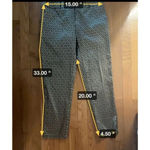 Ann Taylor  Size Petite 2 Gold Foil Dress‎ Trouser Pants Photo 3