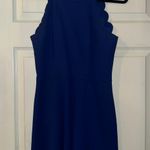 Dillard's  formal scalloped navy dress  Photo 0