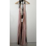 PilyQ Swim Papaya Faith Long Maxi Dress Womens XS Small Striped Pink Photo 2