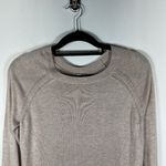 Lululemon Lead With Your Heart Cashmere Blend Open Back Sweater Pink Sz 8 Photo 2