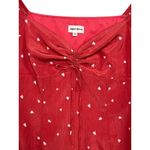 Super Down Revolve Dress Womens XS Red Heart Ruched Tie Mini Valentines Day Sexy Photo 3