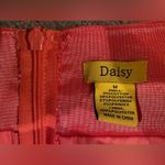 Daisy Coral Strapless Tube Top Mini Short Dress Women's Sz Medium Pink Photo 12