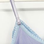 Womens Y2k Vintage Fairycore Fairy Pastel Coquette Sheer Ruched Cami Tank Top Purple Size XS Photo 4