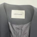 Low Classic Curved Neck Blazer Navy Blue Photo 2