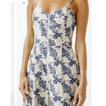 Storia  100% Cotton Wide Leg‎ Tropical Leaf Print Jumpsuit Size Small Photo 3