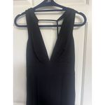 Lulus Black V Neck Wide Leg Jumpsuit Sz Small Photo 9