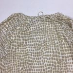 Michael Kors MICHAEL Chiffon Printed Zipper Blouse Photo 6