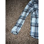 Croft & Barrow  Women's Blue Plaid blouse size‎ petite medium Photo 2