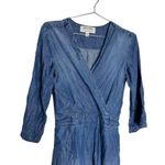 Cloth & Stone Anthropologie Surplice Chambray Jumpsuit Lyocell Photo 5