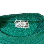Vintage YOHANN Paris Sweatshirt Embroidered Emerald Green Womens Large Photo 4