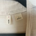 Anthropologie  Moth Cream Linen blend Knit Cardigan size M Photo 4