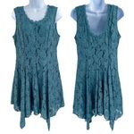 Altar'd State  Floral Lace Crochet Sleeveless Asymmetrical Hem Mini Dress Large Photo 1