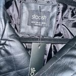 Stoosh NWT Black Quilted Women's Vegan Leather Moto Jacket - medium Photo 5