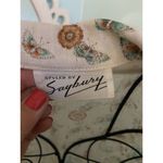 Vtg Styled By Saybury House Dress House Coat Linen Dragonfly Floral Half Zip M Size M Photo 4