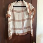 Bill Blass for Baar & Beards 80s Vintage Silk Brown Plaid Silk Scarf 31"x 31 Photo 3