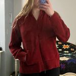 Ruff Hewn Red Sweater Zip-Up Photo 1