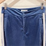 Honey Punch  Blue Velvet High Waisted Casual Pants with Strips Size M Preowned Photo 2