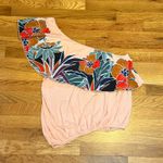 Free People  Annka Women’s Medium lyocell Linen One Shoulder Floral Tropical Top Photo 0