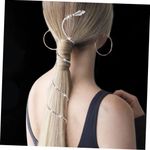 Diamond Snake Tiara Crystal Hair Crystal Tassel Hair Chain Silver Photo 9