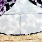 Torrid Floral Skater Swing Skirt Women Plus Size 3 Purple Black Watercolor Print Photo 9