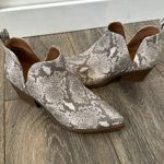 Universal Threads Grey snake skin booties Photo 1
