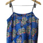 Cabernet Satin Nightgown Slip Dress Butterflies Y2K Fairy Whimsy Size Small Blue Photo 1