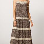 Denim & Supply Ralph Lauren Ralph Lauren Paisley Bohemian Lace Tiered Maxi Dress Small Photo 0