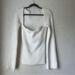 Petal and Pup Aquerelle White Stretch Knit Sweater 12 Photo 8