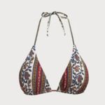 BERLOOK Burgundy Reversible Halter Triangle Bikini SET Red Size L Photo 3