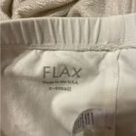 Flax  Womens white cropped Leggings elastic waist XS Photo 2
